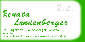 renata landenberger business card